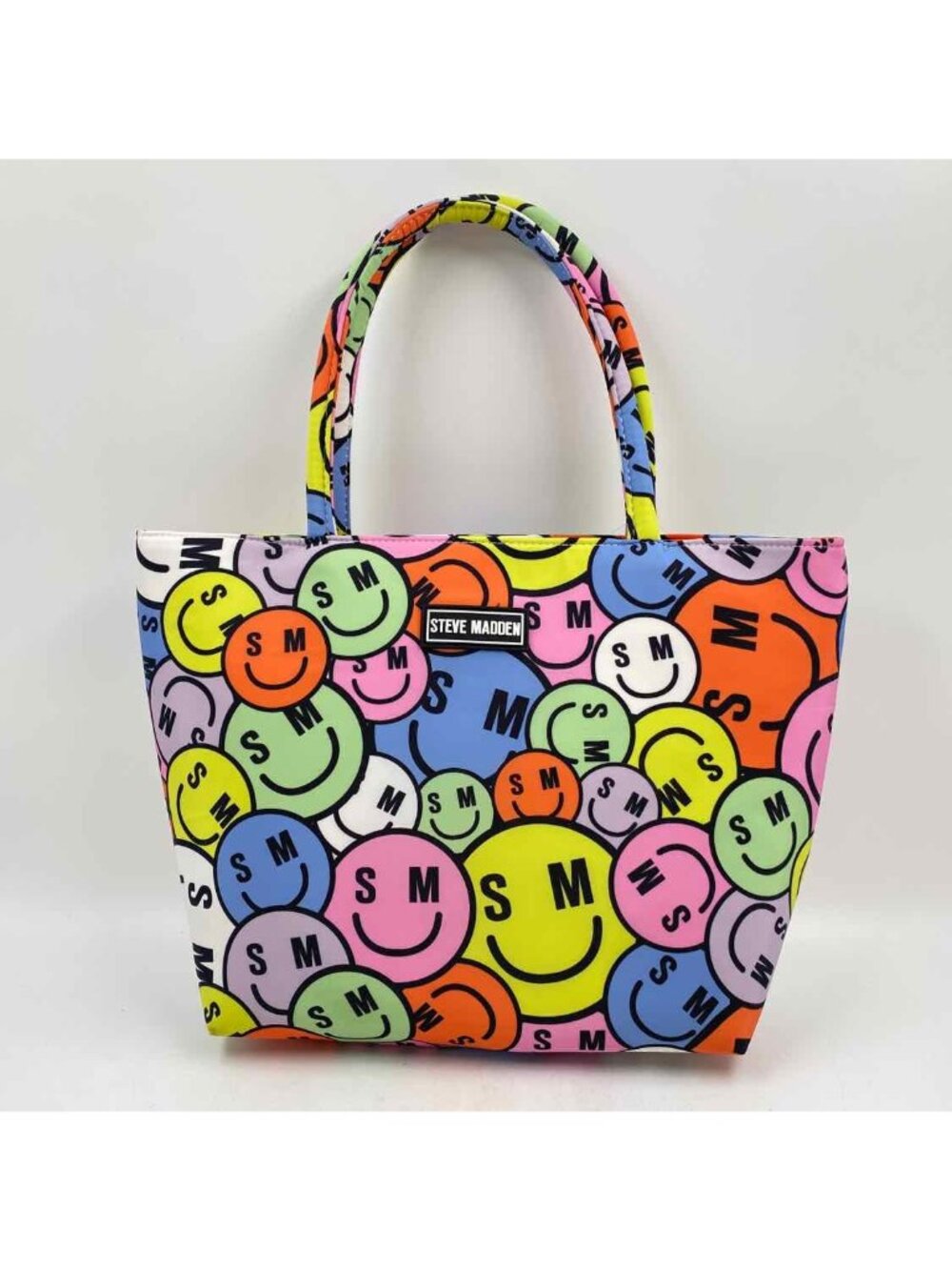 Steve Madden Smiley Bright Women's Multi-Color Lunch Tote Bag Insulated